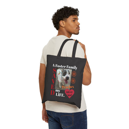 Saved my Life tote- Peaches